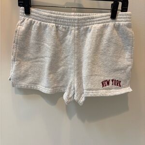 Brandy Melville Grey New York Shorys